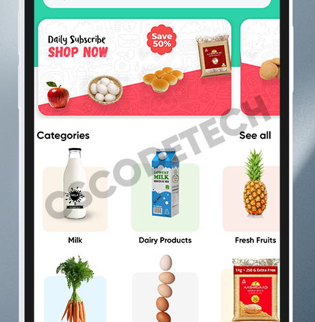 Dairy Products, Grocery, Daily Milk Delivery Mobile App with Subscription | Customer & Delivery App - Image 2