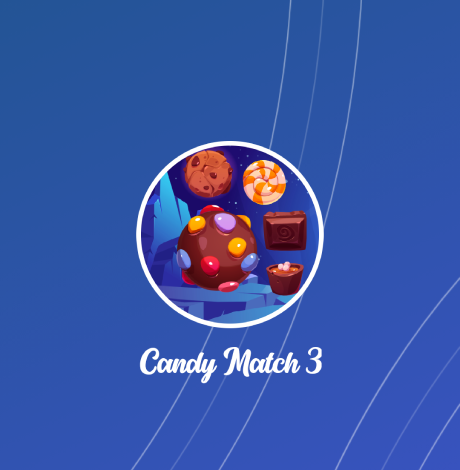 Candy Match 3 Game with Earning System and Admin Panel + Landing Page